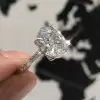 Handmade Oval Solitaire Ring 4.75 CTW