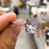 Handmade Oval Solitaire Ring 4.75 CTW