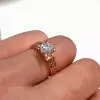 Handmade Round Cut 925 Sterling Silver Engagement Ring 1.5 CT