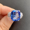 12ct Cushion Cut Sapphire Engagement Ring