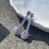 7.25ct Pink Sapphire Drop Earrings