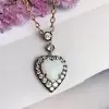 6ct Heart-Shaped Opal Vintage Pendant Necklace