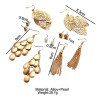 6 Pairs Alloy And Pearl Earring Set