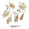 6 Pairs Alloy And Pearl Earring Set