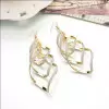 Spiral Style Fashion Alloy Earring in Yellow Gold