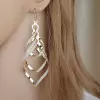 Spiral Style Fashion Alloy Earring in Yellow Gold