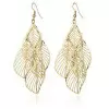 Hollow Out Leaf Shape Alloy Earring