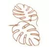 Monstera Deliciosa Shape Tropical Style Alloy Earring