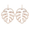 Monstera Deliciosa Shape Tropical Style Alloy Earring