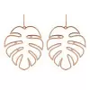 Monstera Deliciosa Shape Tropical Style Alloy Earring