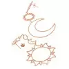 Star Noon Sun Shape Alloy Earring