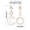 Star Noon Sun Shape Alloy Earring
