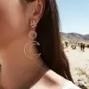 Star Noon Sun Shape Alloy Earring
