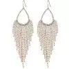 Tassel Rhinestone Claw Chains Earring