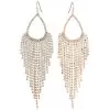 Tassel Rhinestone Claw Chains Earring