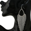 Tassel Rhinestone Claw Chains Earring