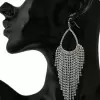 Tassel Rhinestone Claw Chains Earring