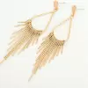Original Design Drop Shape Tassel Earrings