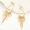 Original Design Drop Shape Tassel Earrings