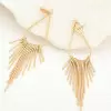 Original Design Drop Shape Tassel Earrings