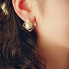 Original Design Multiple Hollow Square Pearls Earring