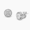 4.05ct Diamond Round  Earring Studs