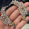 24ctw White Sapphire Nature-Inspired Climber Earrings