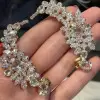 24ctw White Sapphire Nature-Inspired Climber Earrings