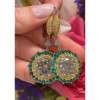 13ctw Round Cut White Sapphire Drop Earrings