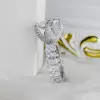 9.5ct Cushion Cut White Sapphire Engagement Ring