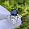9.6ctw  Heart Cut Twin Stone Two Souls Together Ring