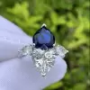 9.6ctw  Heart Cut Twin Stone Two Souls Together Ring