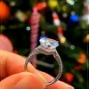 Handmade 3ct Under Halo Heart Shape Engagement Ring