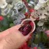 Handmade Round Cut White Sapphire 925 Sterling Silver Engagement Rings