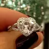 2 ct.tw Halo Love Heart Engagement Ring