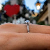 Fashion Marquise Lab-created Gemstone Engagement Ring