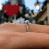 Fashion Marquise Lab-created Gemstone Engagement Ring