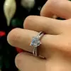 1.5ct Heart Cut White Sapphire Engagement Ring