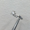Handmade 4-Prong Round Cut Lab-created Gemstone Engagement Ring