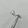 Handmade 4-Prong Round Cut Lab-created Gemstone Engagement Ring