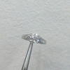 Handmade 4-Prong Round Cut Lab-created Gemstone Engagement Ring