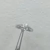 Handmade 4-Prong Round Cut Lab-created Gemstone Engagement Ring