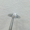 Handmade 4-Prong Round Cut Lab-created Gemstone Engagement Ring