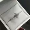 Marquise Cut Lab-created Gemstone Engagement Ring