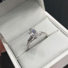Marquise Cut Lab-created Gemstone Engagement Ring