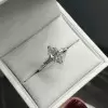 Marquise Cut Lab-created Gemstone Engagement Ring