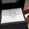 2ct Round Cut White Sapphire Brilliant Engagement Ring