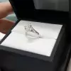 2ct Round Cut White Sapphire Brilliant Engagement Ring