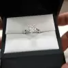 2ct Round Cut White Sapphire Brilliant Engagement Ring