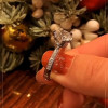 Handmade 1.5 CT 6-Prong Round Cut Under Halo Engagement Ring